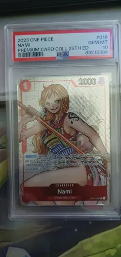 One Piece Nami Premium Card Collection 25th Edition #016 PSA 10 - Image 1