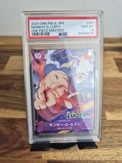 PSA 10 2024 One Piece Monkey D Luffy P-041 Emotion Promo Japanese Gem Mint - Image 1
