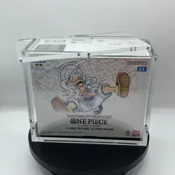 Engraved One Piece Booster Box Magnetic Acrylic Case Card Protective Display Box - Image 1