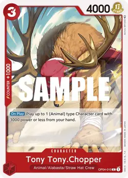 Tony Tony.Chopper - OP04-010 - One Piece Card Game - Kingdoms of Intrigue - Image 1