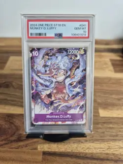 One Piece Starter Deck ST18 Purple Monkey D. Luffy #041 Monkey D. Luffy PSA 10 - Image 1