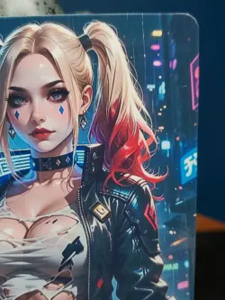 3 1/1 Only 1 Made Harley Quinn & Jinx Custom Waifu Card Size 5x3.5 - Image 4