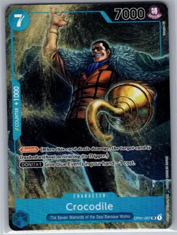 Crocodile (Alt Art) OP01-067 English Romance Dawn - One Piece Card - NM - Image 1