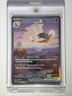 Charizard EX 199/165 SV 151 Special Illustration Rare Pokemon TCG Card NM - Image 1