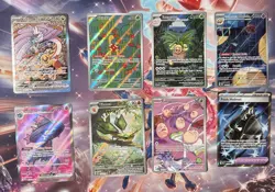 Lot Of 8 Pokemon TCG Set Rare Cards Assortment Collection SIR IR EX NM - Image 1