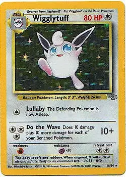 Pokemon Jungle Card 16/64 Wigglytuff Unlimited Edition - Image 1