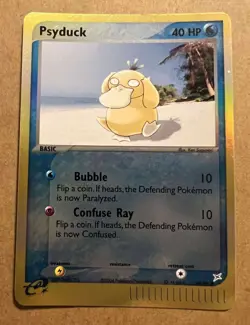 POKEMON EX TEAM MAGMA VS TEAM AQUA PSYDUCK REVERSE HOLO CARD 44/95 LP - Image 1