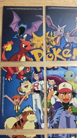 1999 Pokemon Cards TV Animation Series 1 Complete 9 card Puzzle Set - Image 2