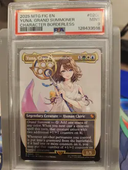 Yuna, Grand Summoner (Borderless) MTG Final Fantasy Regular Card Psa 9 - Image 1