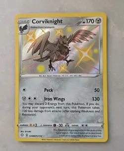 Corviknight - SV089/SV122 - Shining fates Pokemon Card NM/M Pack Fresh! - Image 1