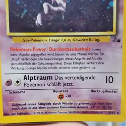 Pokemon Alpollo Fossil Card 6/62 German 1999 Wizards of the Coast Phase 1 - Image 2