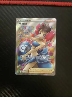 Pokemon TCG Phoebe Battle Styles Trainer Full Art Ultra Holo Card 161/163 NM - Image 1