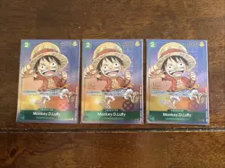 Monkey D. Luffy P-037 One Piece Promo Card TCG 1st Anniversary Stamped Foil - Image 1