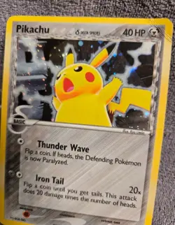 Pikachu Delta Species 035 2006 Holo Promo Pokemon Card DMG corner crease - Image 2
