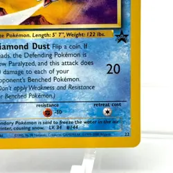 Articuno 22 Black Star Promo Card Pokemon TCG Basic - Image 4