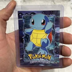 SQUIRTLE - # 07 - TOPPS SERIES E7 OF 12 BLUE LOGO Pokemon Card TCG Non Holo NM - Image 1