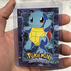 SQUIRTLE - # 07 - TOPPS SERIES E7 OF 12 BLUE LOGO Pokemon Card TCG Non Holo NM - Image 2
