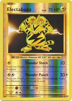 Electabuzz 41/108 Common REVERSE HOLO Pokemon XY Evolutions Single Card - Image 1