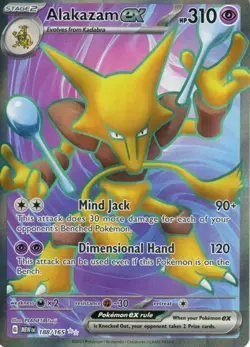 Alakazam EX 188/165 Scarlet & Violet 151 Ultra Rare Holo Pokemon TCG Card NM - Image 1