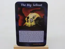 ILLUMINATI CARD INWO - THE BIG SELLOUT Steve Jackson CGG Card Game Single - Image 1
