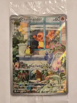 Pokemon Charmander TCG Scarlet & Violet Promo 044 Full Art Holo Card - Image 1