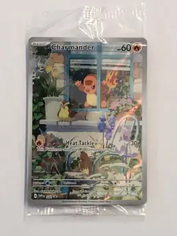 Pokemon Charmander TCG Scarlet & Violet Promo 044 Full Art Holo Card - Image 3