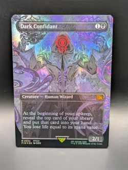 MTG - Dark Confidant - FOIL BORDERLESS - Creature - FIN #334 - Mythic - NM - Image 1