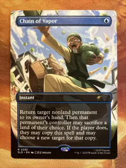 MTG Borderless Chain of Vapor Secret Lair X Avatar: The Last Airbender NM!! - Image 1