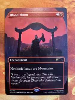MTG Borderless Blood Moon Secret Lair X Avatar: The Last Airbender NM!! - Image 1