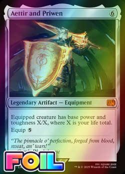 x1 Aettir and Priwen FOIL FIN Final Fantasy MTG 253 M/NM 1x - Image 1