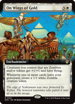 On Wings of Gold (Extended Art) [Aetherdrift Commander] Magic MTG - Image 1