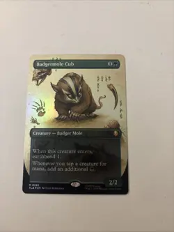 Badgermole Cub (Borderless) Avatar: The Last Airbender Foil MTG - Image 1