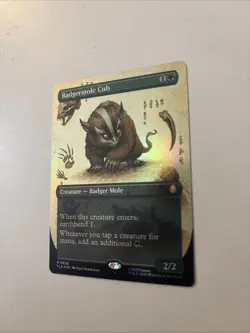 Badgermole Cub (Borderless) Avatar: The Last Airbender Foil MTG - Image 2