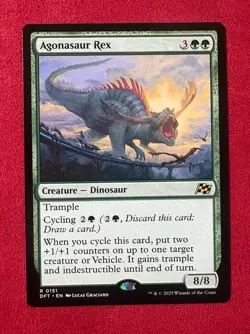 Agonasaur Rex - Aetherdrift Magic The Gathering MTG DFT Rare #151 NM - Image 1