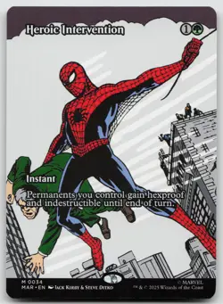 Heroic Intervention (Borderless) M Normal Marvel Universe Eternal-Legal 34 NM - Image 1