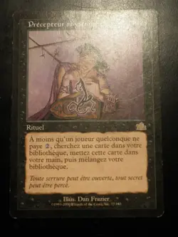 mtg magic rhystic tutor prophecy ENGLISH FRENCH precepteur rhystique prophetie - Image 3