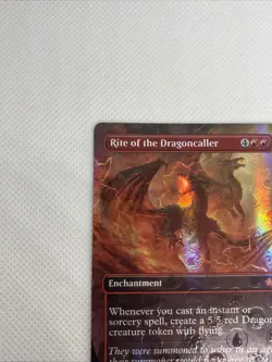 Rite of the Dragoncaller (Borderless) (Mana Foil) Foundations Foil - Image 4