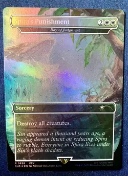Spira's Punishment FOIL MTG Final Fantasy Secret Lair Game Over IN HAND - Image 1