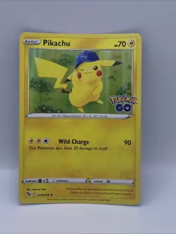 Pokemon Go Stamped TCG Pikachu Holo Card 028/078 Rare - Image 1