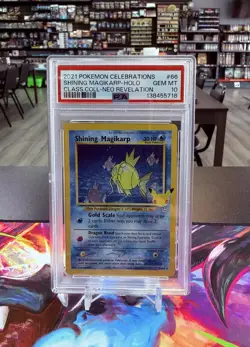 Pokemon - Shining Magikarp -Celebrations Classic - 66/64 - Holo- PSA 10 Gem Mint - Image 1
