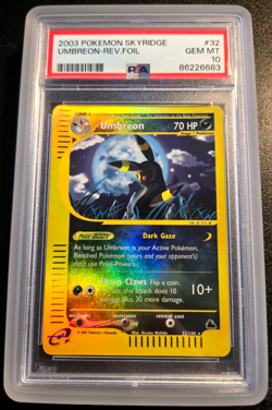 Pokemon UMBREON Skyridge REVERSE HOLO #32 PSA 10 - GEM MINT - Image 1