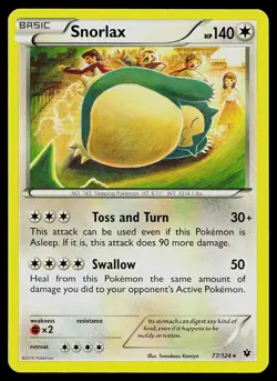 Pokemon XY - Fates Collide 77/124 Snorlax - Image 1