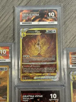 Crown Zenith Gold Set ACE 10 Giratina GG69 Arceus GG70 Palkia GG67 Dialga GG68 - Image 3