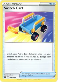 Switch Cart - 154/189 - Astral Radiance - Pokemon - LP/NM Never Played - Image 1