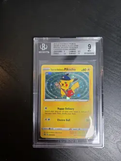 BGS 9 Special Delivery Pikachu SWSH074 Pokemon Center Canada Exclusive Promo - Image 1