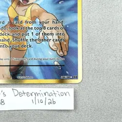 Misty's Determination 108/108 XY Evolutions Full Art Trainer Holo Pokemon TCG NM - Image 2