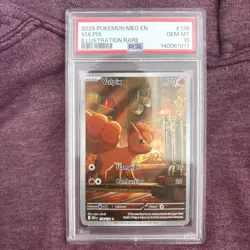 Pokemon TCG Vulpix Illustration Rare Mega Evolutions #138/132 PSA Gem Mint 10 - Image 1