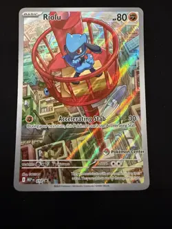 Riolu | Mega Evolutions | 010 | ETB Promo Pokemon Center Stamped TCG - Image 1