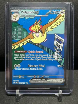 Pidgeot ex 225/197 SIR Special Illustration Rare Pokemon Obsidian Flames NM - B - Image 1