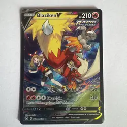 Pokemon TCG Blaziken V TG14/TG30 Silver Tempest Trainer Gallery Ultra Rare NM - Image 1